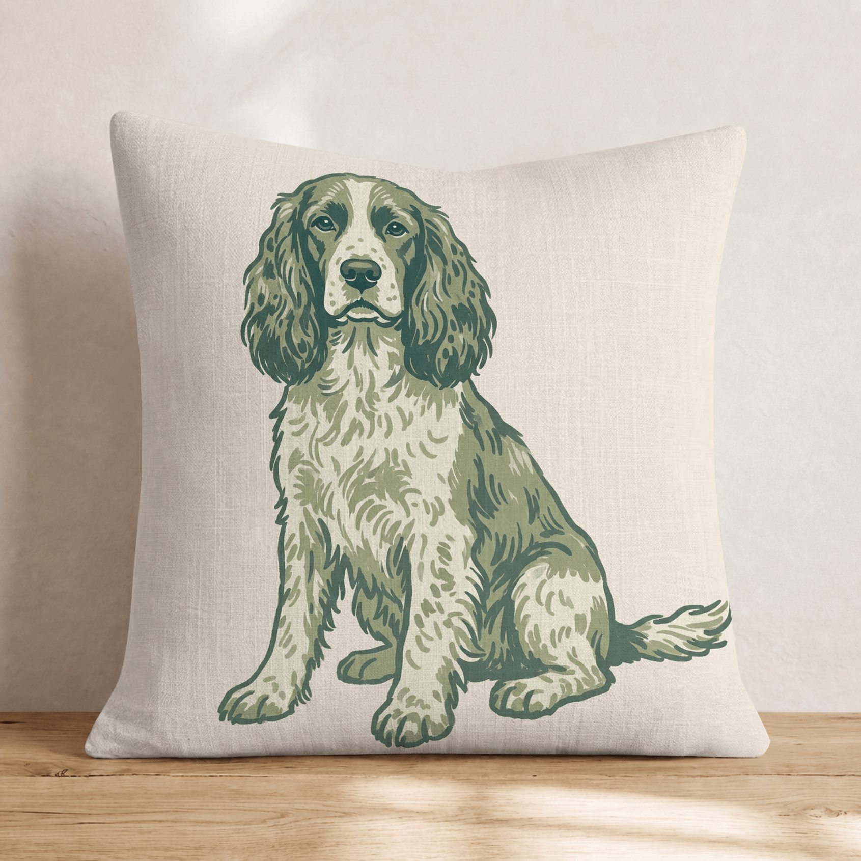 Springer Spaniel Throw Pillow - Hillcroft Home