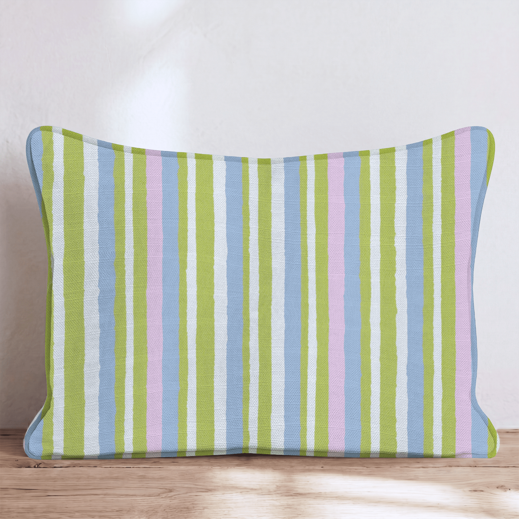 Springy Stripes Throw Pillow - Hillcroft Home