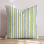 Springy Stripes Throw Pillow - Hillcroft Home