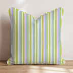 Springy Stripes Throw Pillow - Hillcroft Home
