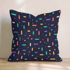 Sprinkle Capsule Dark Throw Pillow - Hillcroft Home