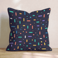 Sprinkle Capsule Dark Throw Pillow - Hillcroft Home