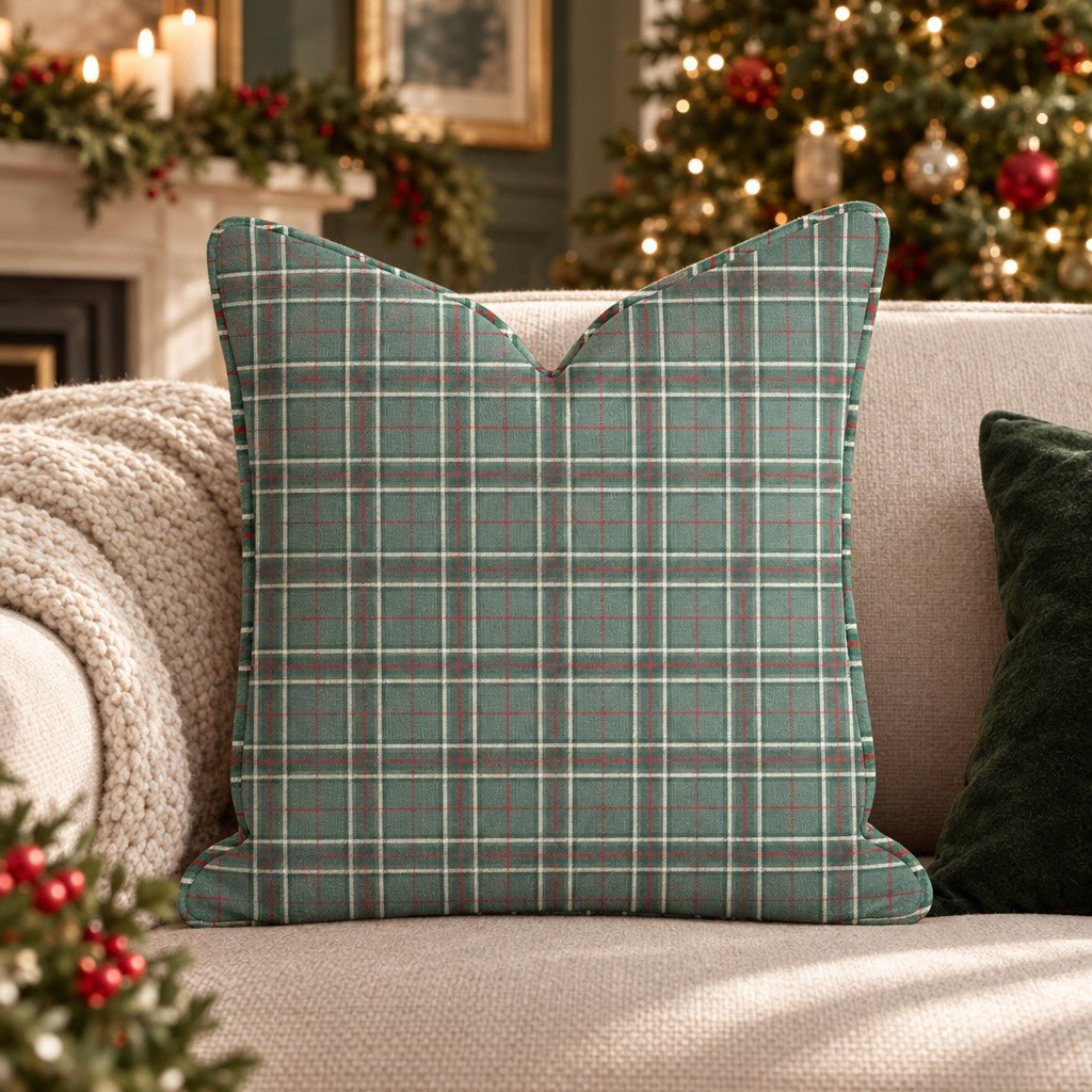 Spruce Goose Plaid Throw Pillow throw pillow - Hillcroft Home