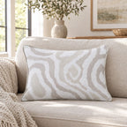 Squiggles and Patterns Toasted Throw Pillow throw pillow - Hillcroft Home