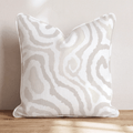 Squiggles and Patterns Toasted Throw Pillow throw pillow - Hillcroft Home
