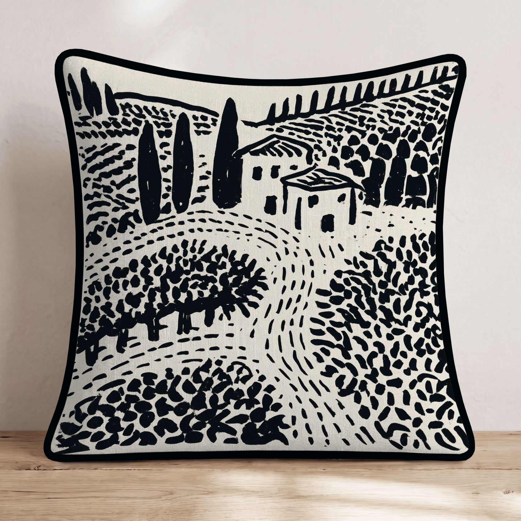 Staccato Winery Throw Pillow - Hillcroft Home