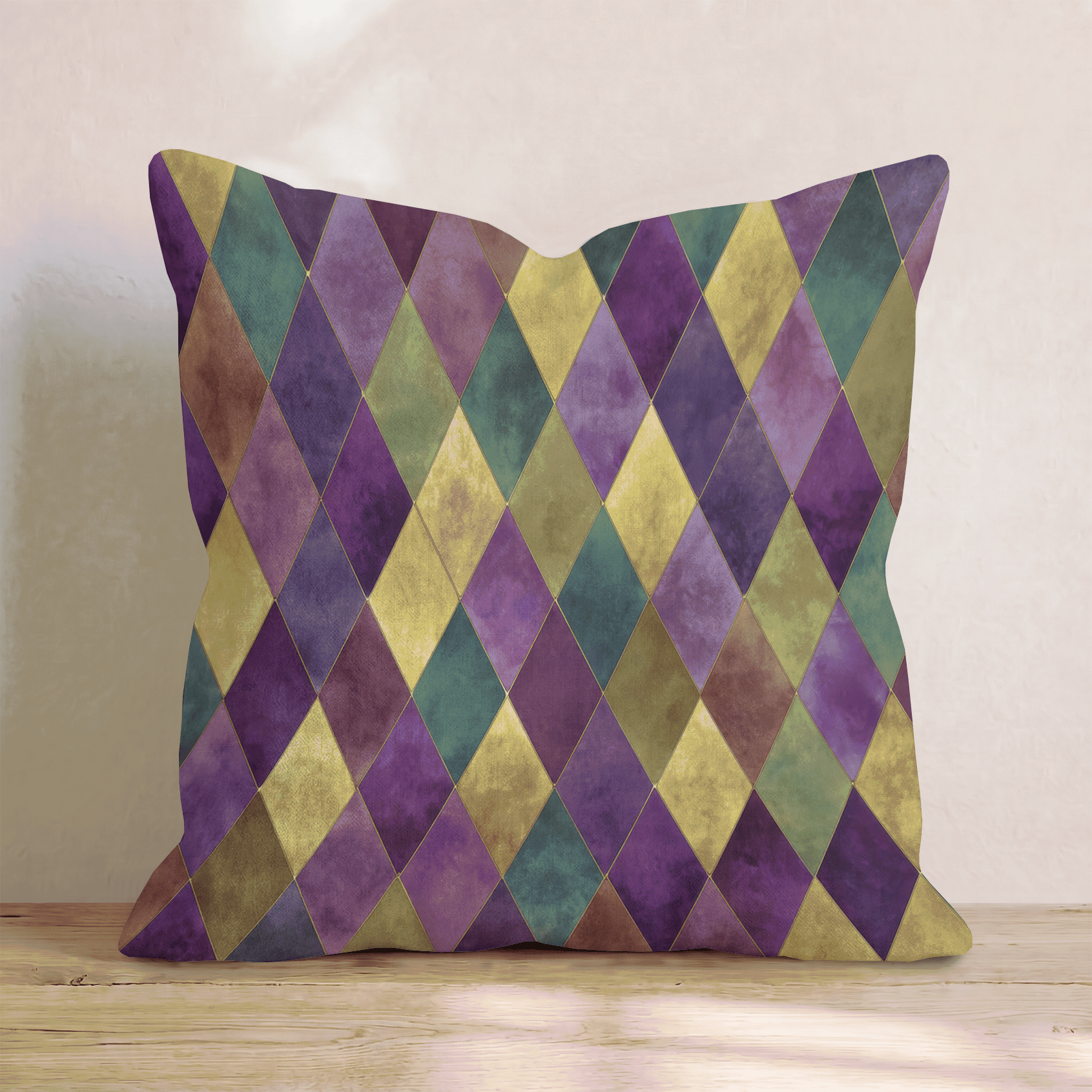 Stained Glass Throw Pillow - Hillcroft Home