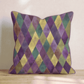 Stained Glass Throw Pillow - Hillcroft Home