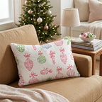 Stamp Style Ornament Gray Throw Pillow - Hillcroft Home