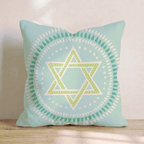 Star of David Circle Throw Pillow - Hillcroft Home
