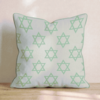 Star of David Pattern Throw Pillow - Hillcroft Home