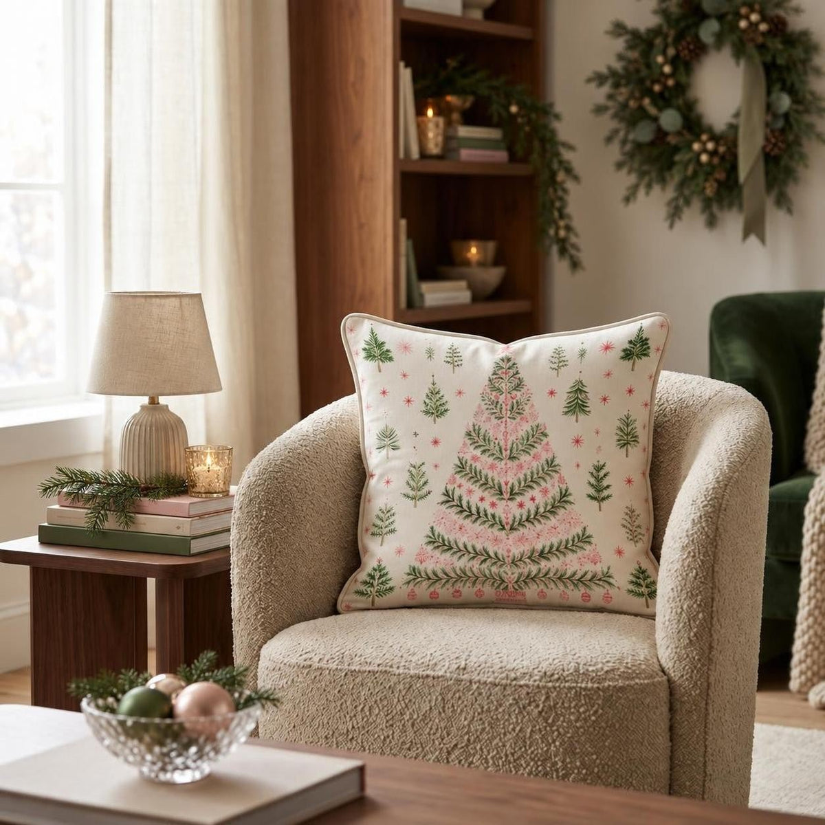 Star Power Tree Throw Pillow throw pillow - Hillcroft Home