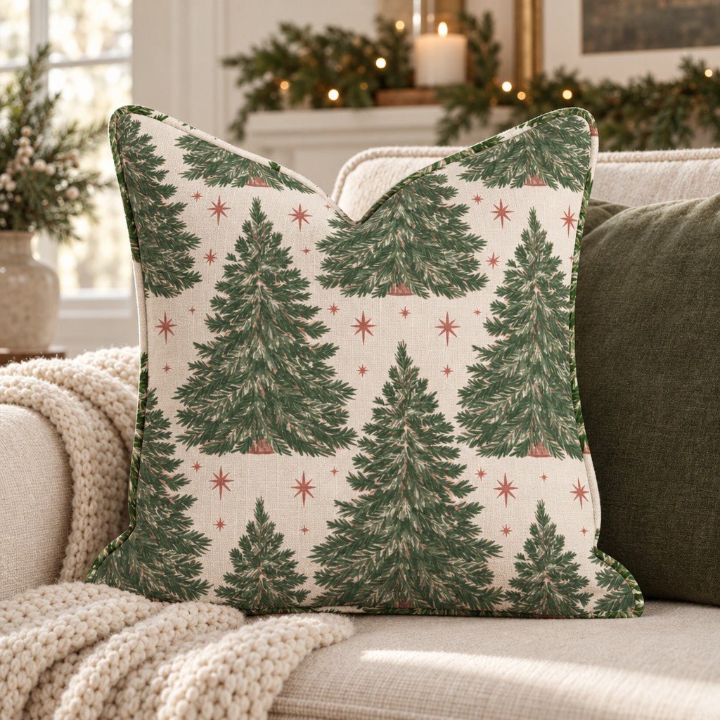Starlight Spruce Throw Pillow throw pillow - Hillcroft Home