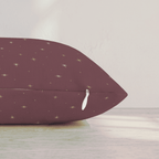 Starlit Burgundy Throw Pillow throw pillow - Hillcroft Home