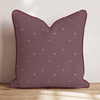 Starlit Burgundy Throw Pillow throw pillow - Hillcroft Home