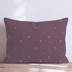 Starlit Burgundy Throw Pillow throw pillow - Hillcroft Home