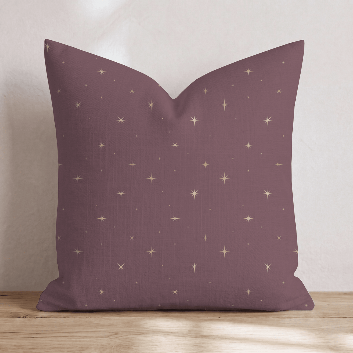Starlit Burgundy Throw Pillow throw pillow - Hillcroft Home