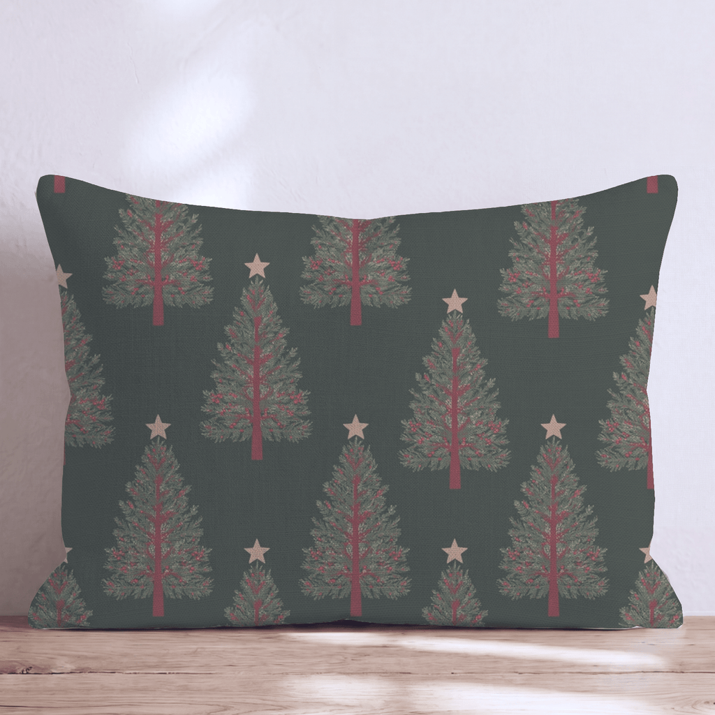 Starlit Spruce Grove Throw Pillow throw pillow - Hillcroft Home