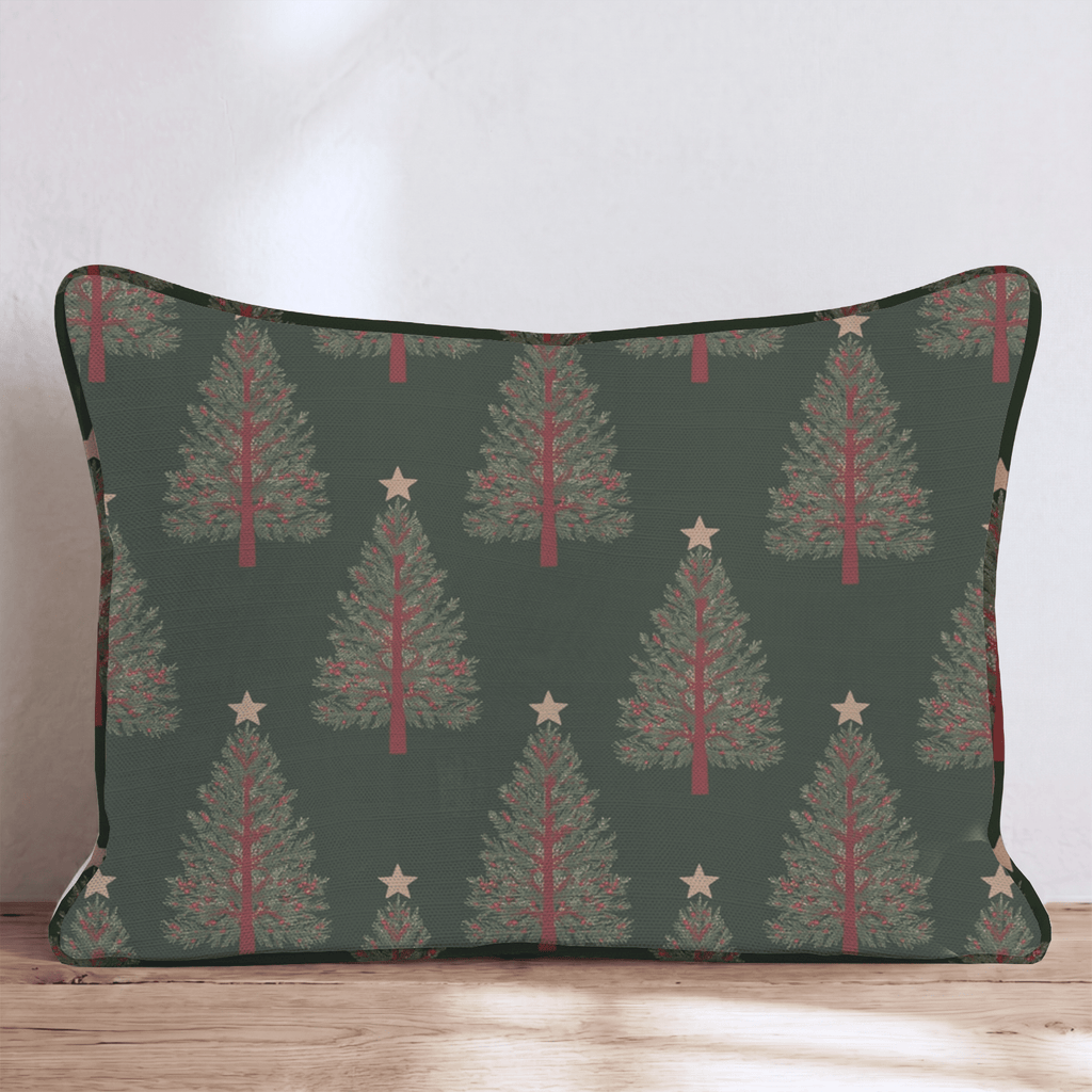 Starlit Spruce Grove Throw Pillow throw pillow - Hillcroft Home