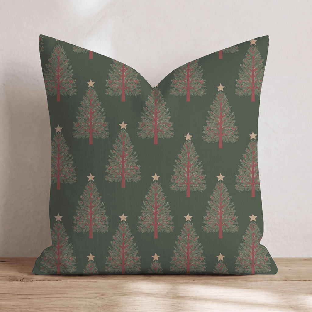 Starlit Spruce Grove Throw Pillow throw pillow - Hillcroft Home