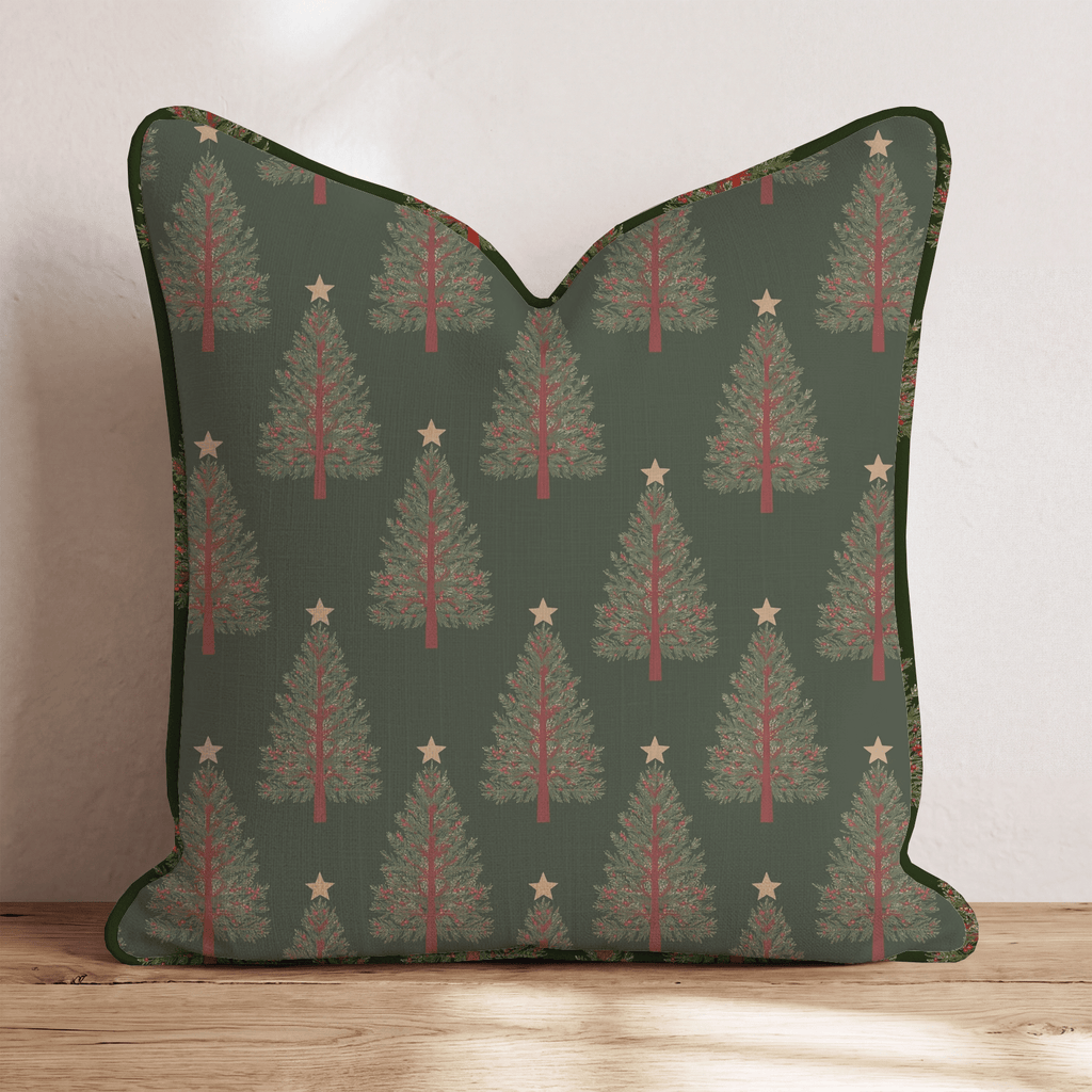 Starlit Spruce Grove Throw Pillow throw pillow - Hillcroft Home