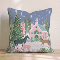 Starlit Stable Foals Throw Pillow - Hillcroft Home