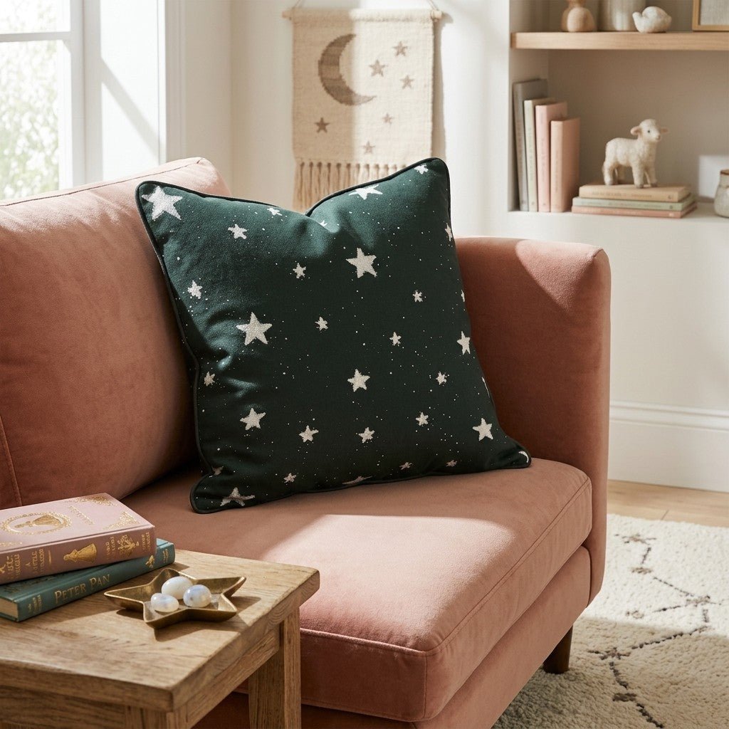 Starry Halloween Night Throw Pillow - Hillcroft Home
