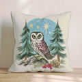 Starry Vintage Owl Throw Pillow - Hillcroft Home