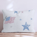 Stars and Flag Throw Pillow - Hillcroft Home