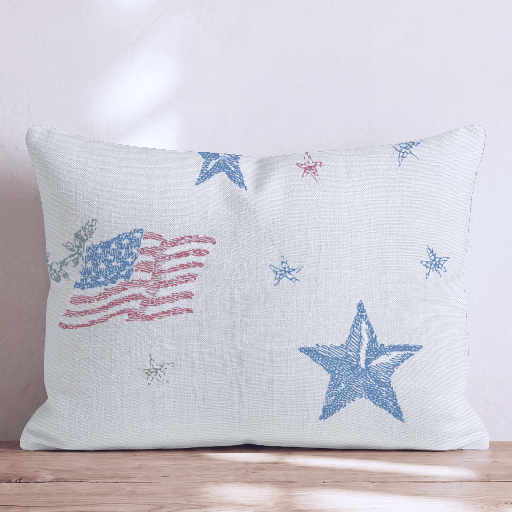 Stars and Flag Throw Pillow - Hillcroft Home
