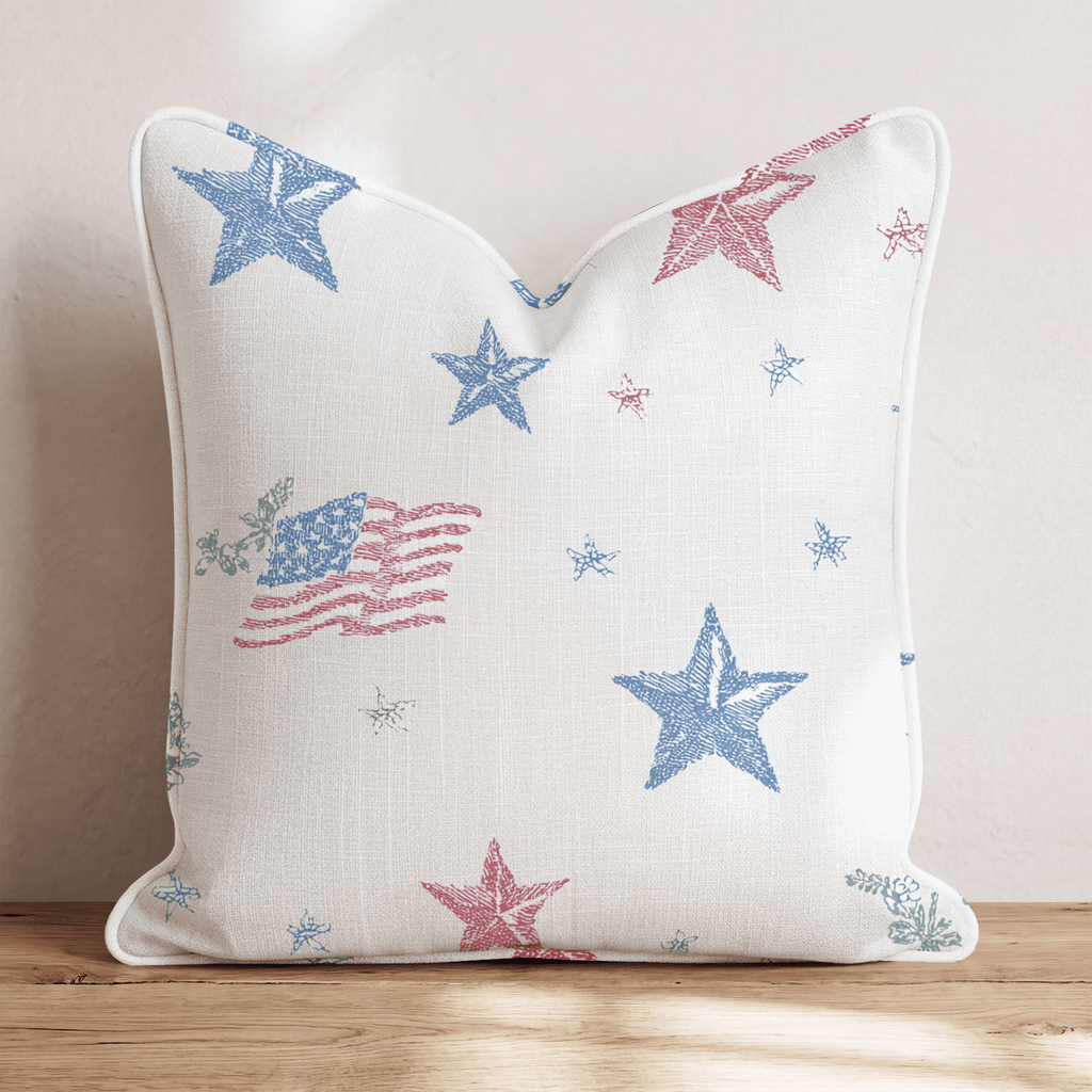 Stars and Flag Throw Pillow - Hillcroft Home