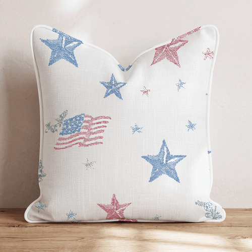 Stars and Flag Throw Pillow - Hillcroft Home