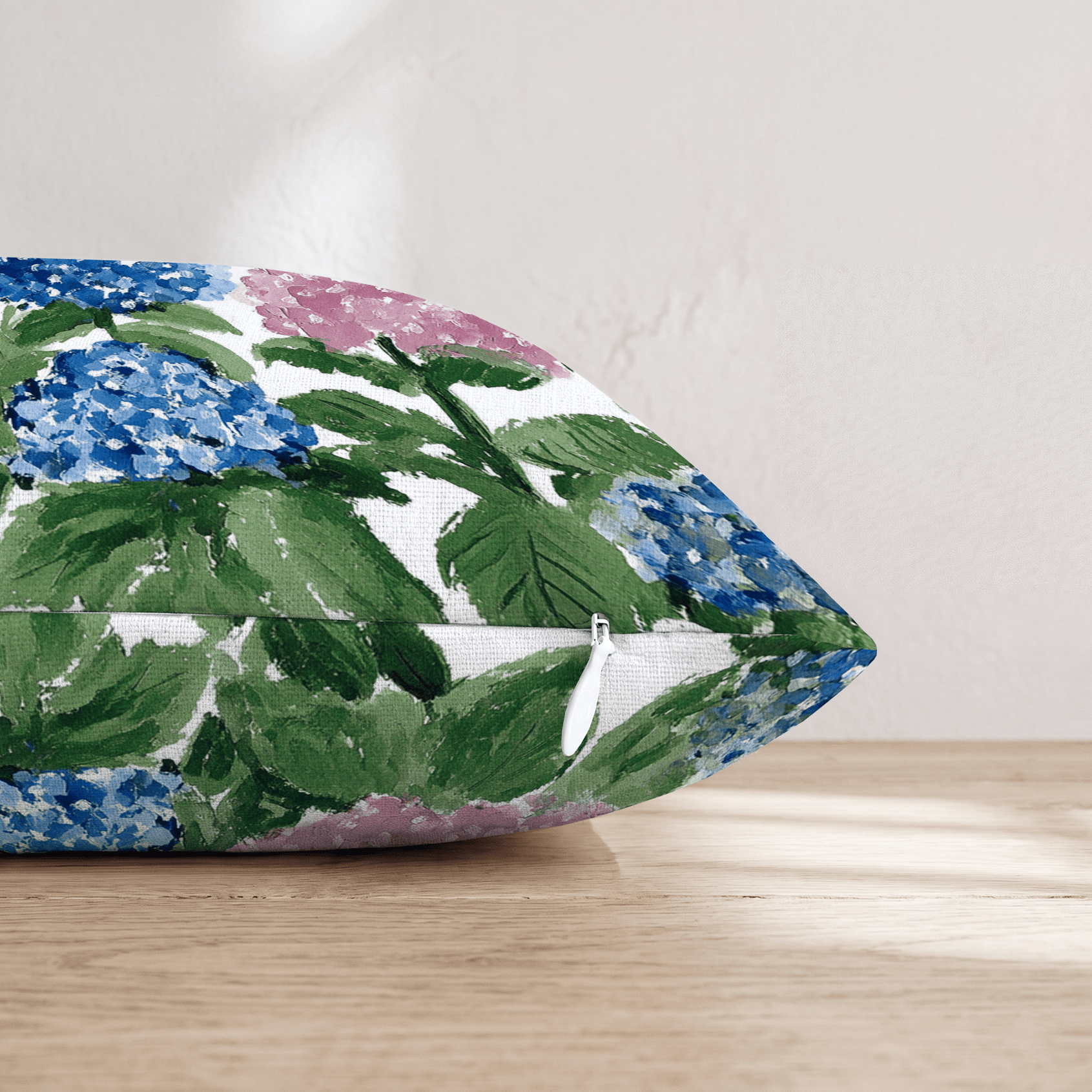 Stars and Hydrangeas Throw Pillow - Hillcroft Home