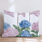 Stars and Hydrangeas Throw Pillow - Hillcroft Home