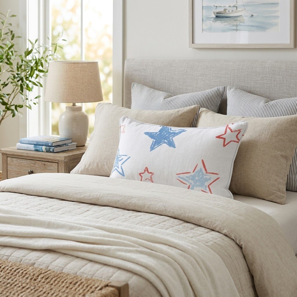 Stars At Night Throw Pillow - Hillcroft Home