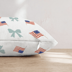 Stars, Stripes, and Bows Throw Pillow - Hillcroft Home
