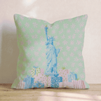 Statue Of Liberty Gifts Throw Pillow - Hillcroft Home