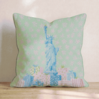 Statue Of Liberty Gifts Throw Pillow - Hillcroft Home