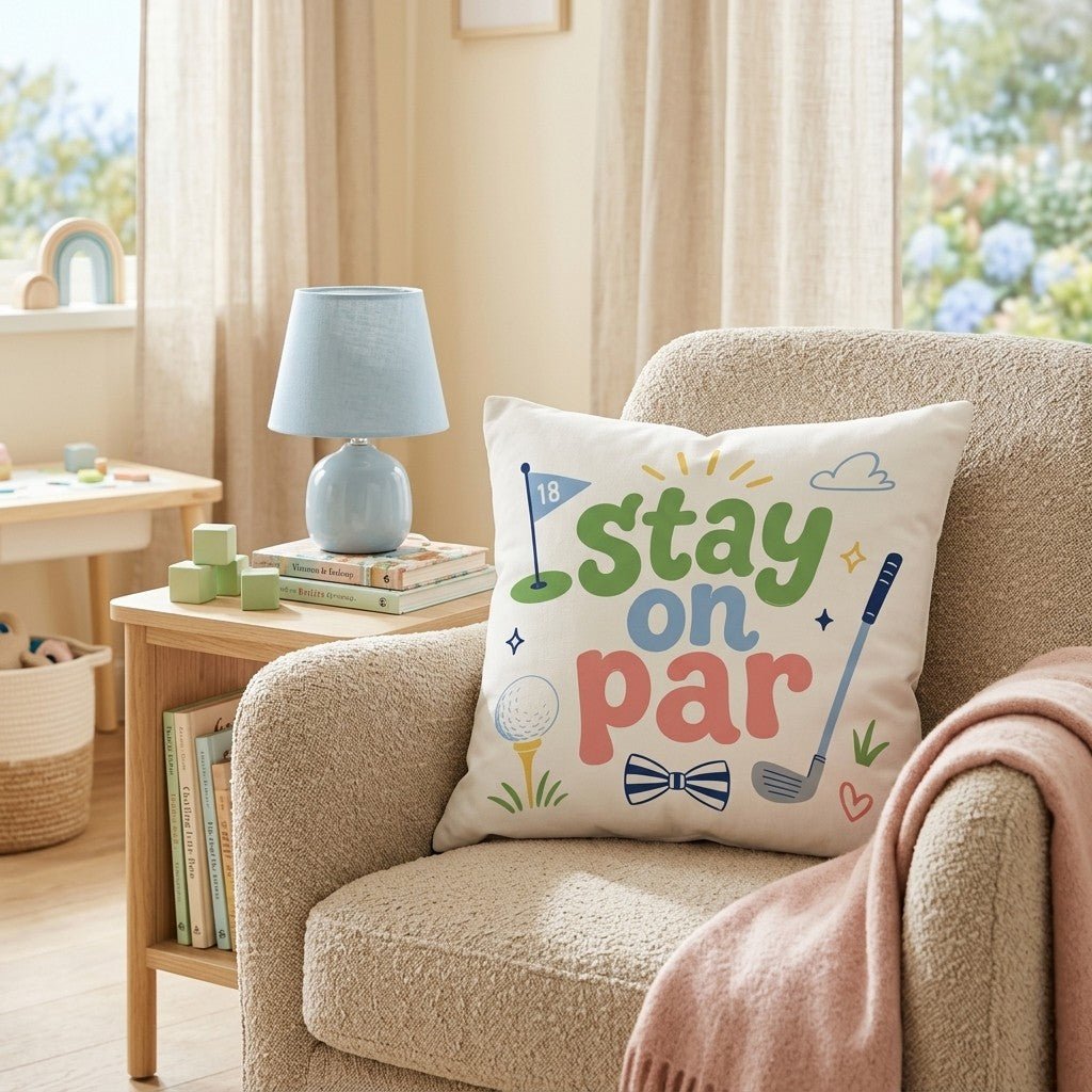 Stay on Par Throw Pillow - Hillcroft Home