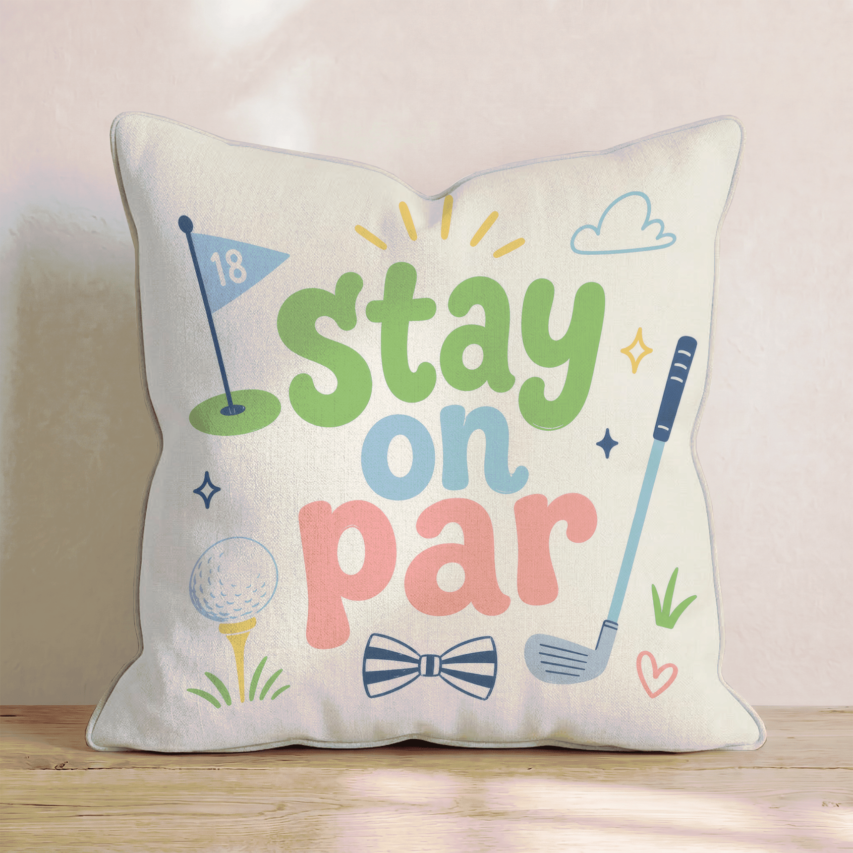 Stay on Par Throw Pillow - Hillcroft Home