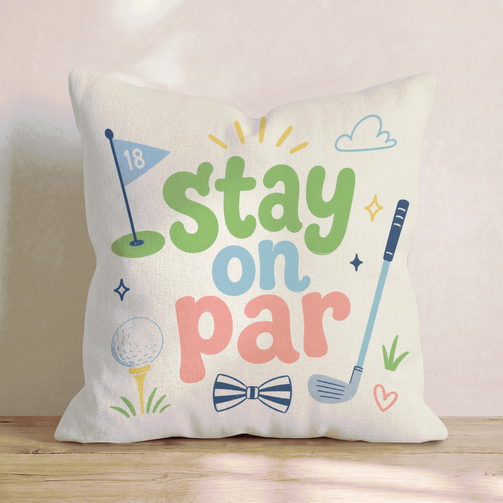 Stay on Par Throw Pillow - Hillcroft Home