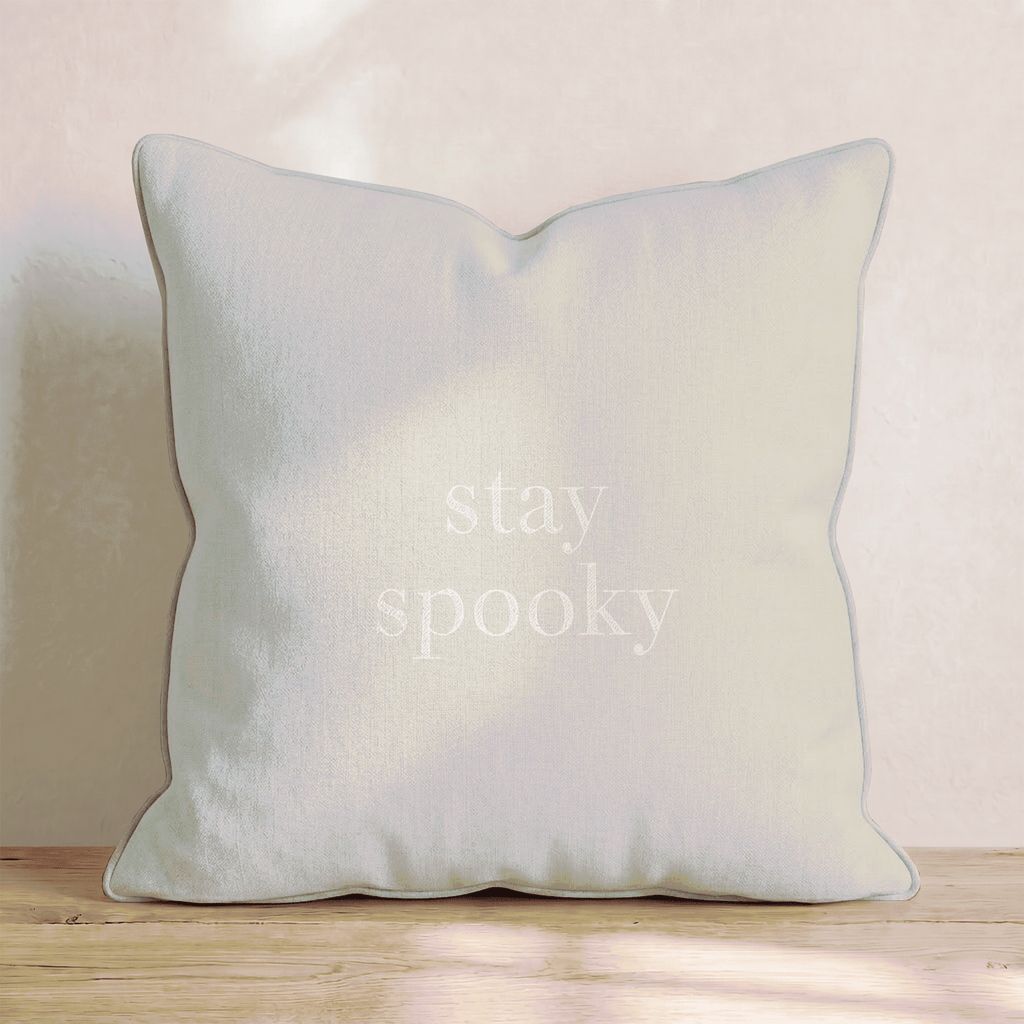 Stay Spooky Linen Throw Pillow - Hillcroft Home