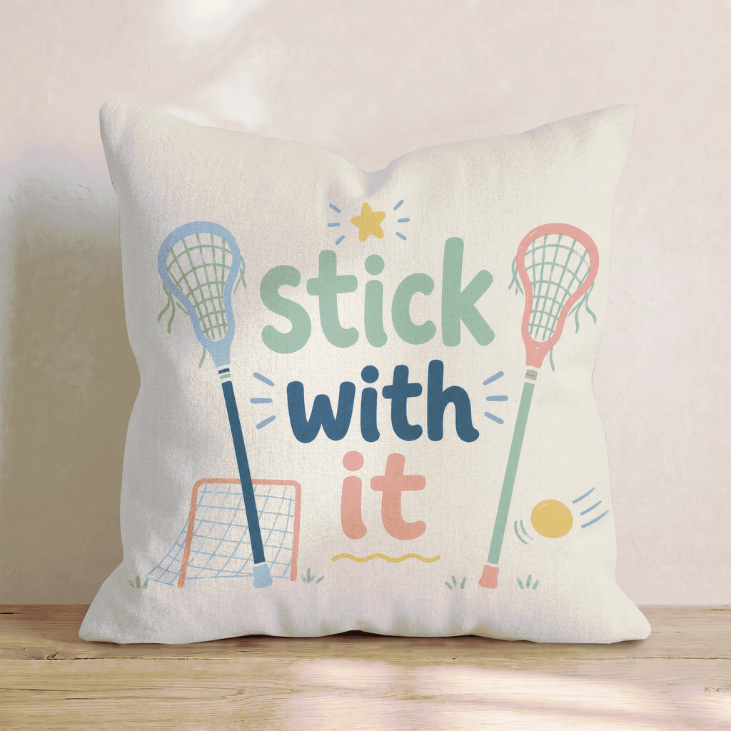 Stick With It Throw Pillow - Hillcroft Home