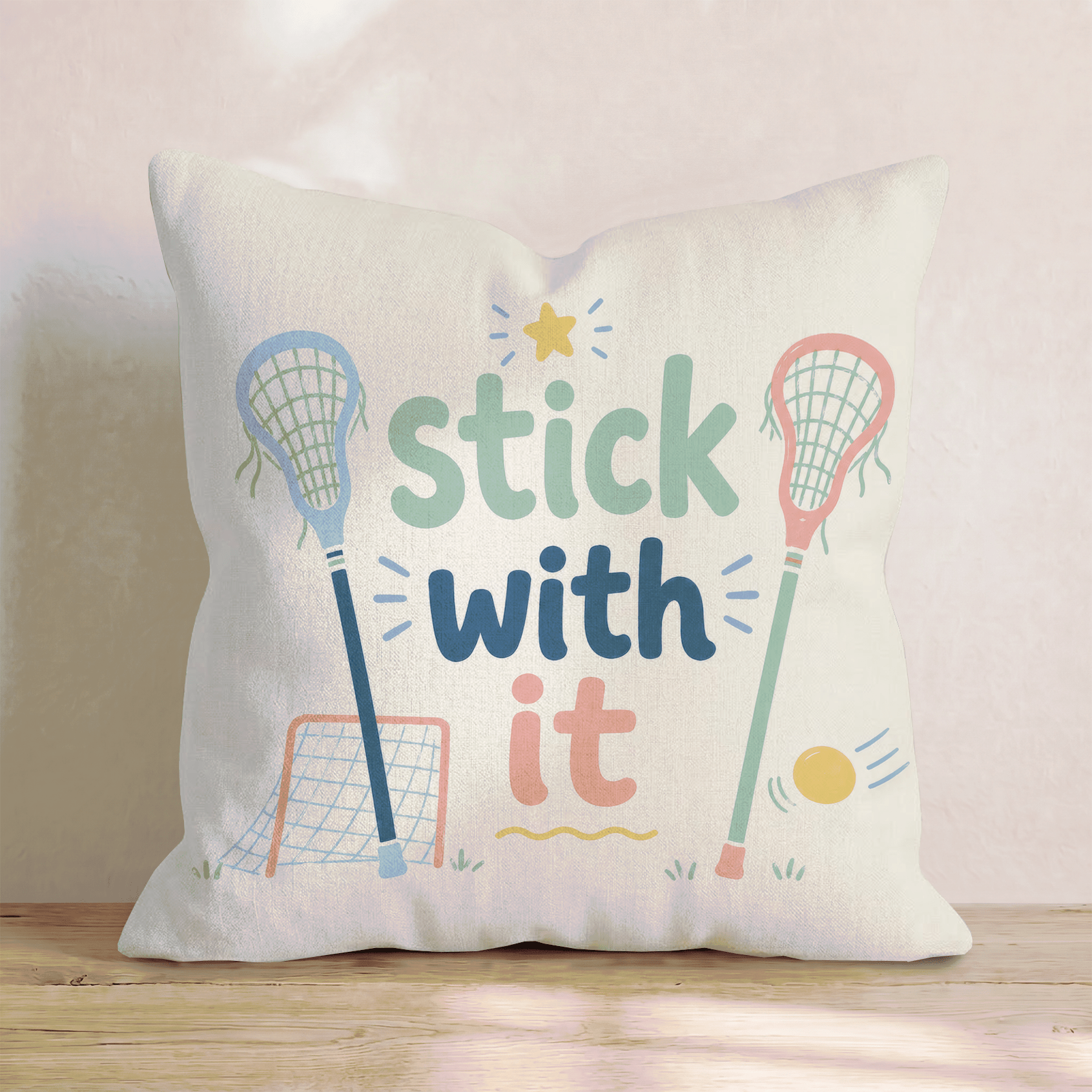 Stick With It Throw Pillow - Hillcroft Home