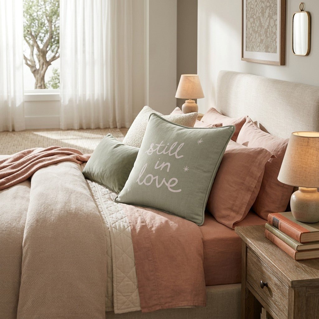 Still in Love Throw Pillow - Hillcroft Home