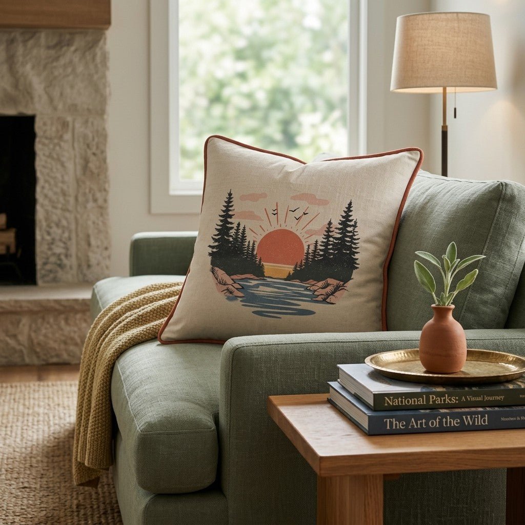 Still Waters Throw Pillow - Hillcroft Home