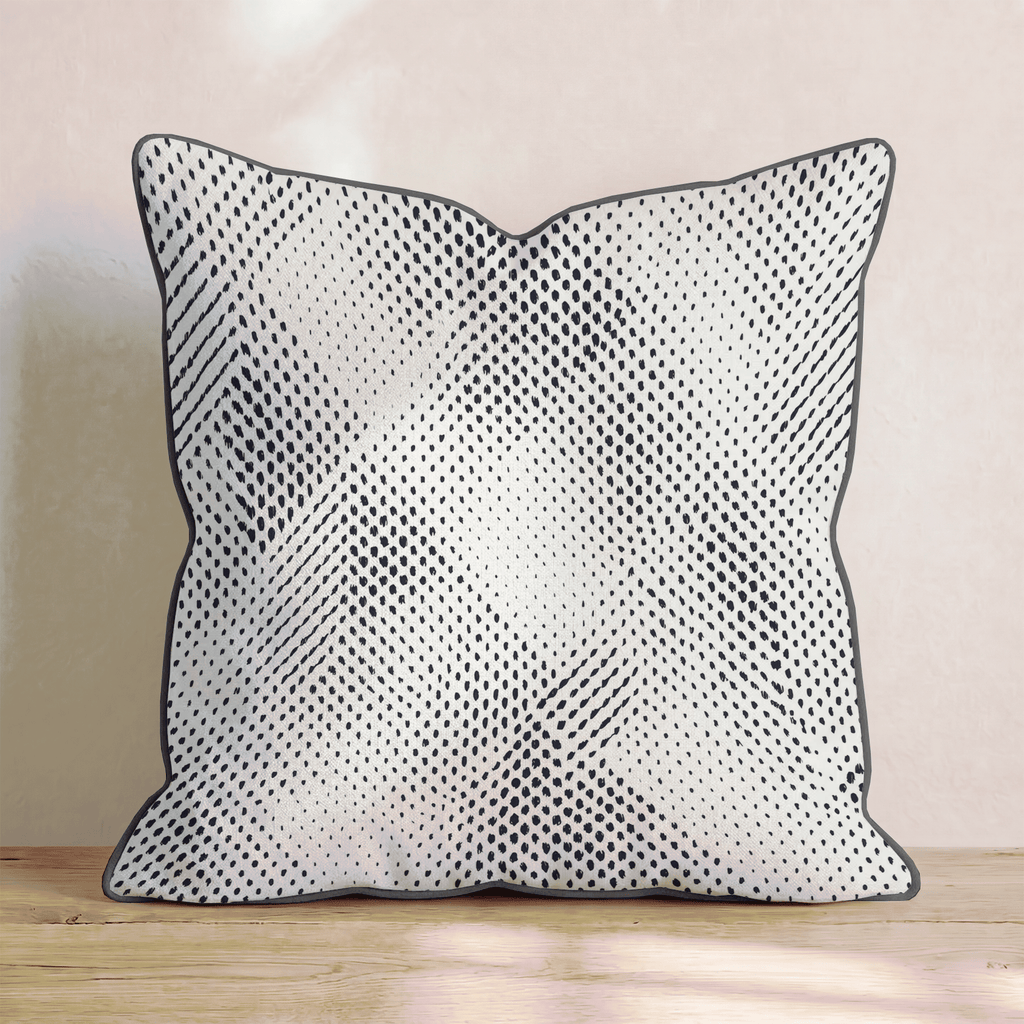 Stipple Wave Dot Throw Pillow - Hillcroft Home