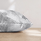 Stipple Wave Dot Throw Pillow - Hillcroft Home