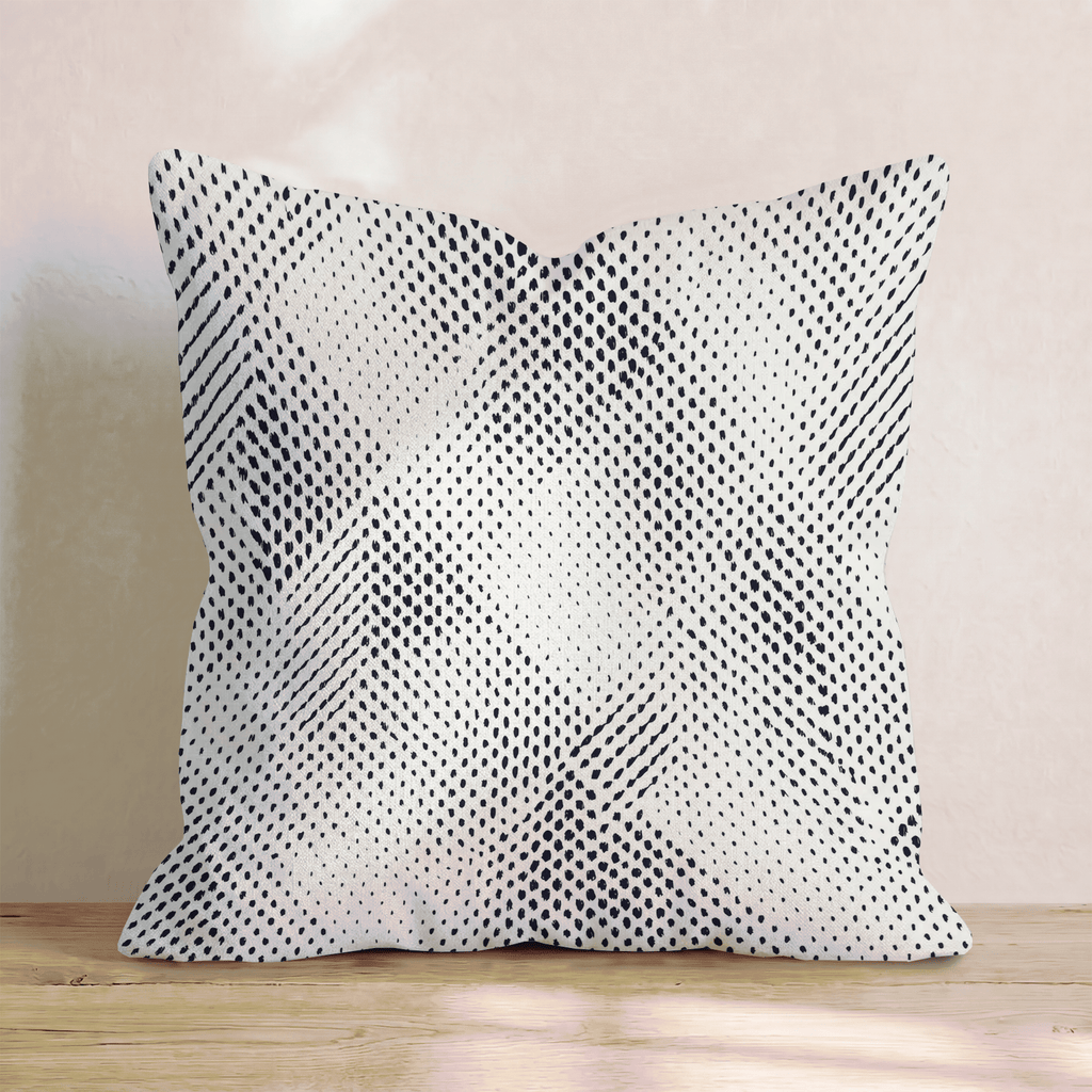 Stipple Wave Dot Throw Pillow - Hillcroft Home