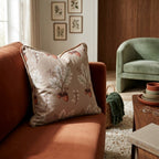 Stitched Acorn & Oak Throw Pillow - Hillcroft Home